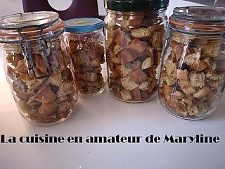 recette Croûtons ail et thym