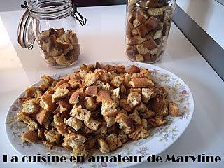 recette Croûtons ail et thym