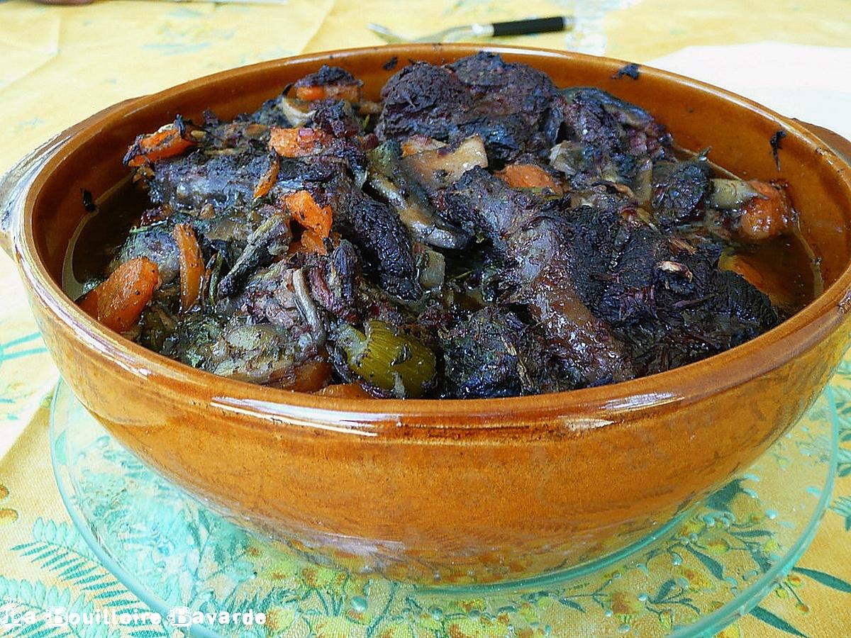 recette Paleron en daube blanche au Gros Plant :