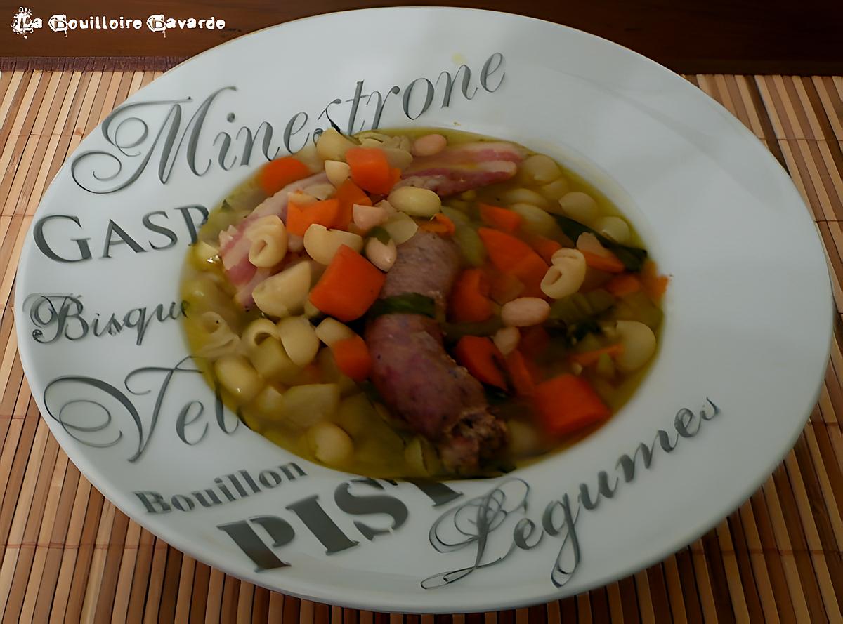 recette minestrone de légumes d'hiver au lard fumé