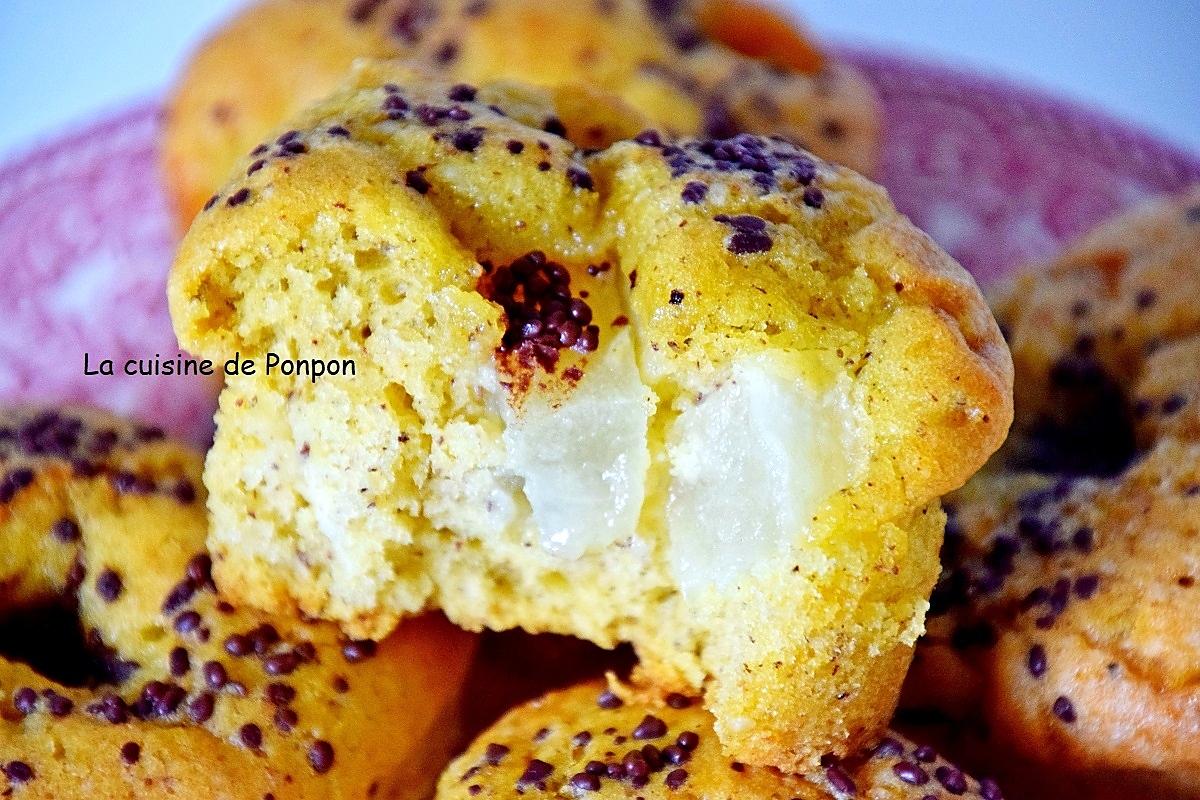 recette Muffin coeur aux dés de melon et perles de chocolat, sans beurre