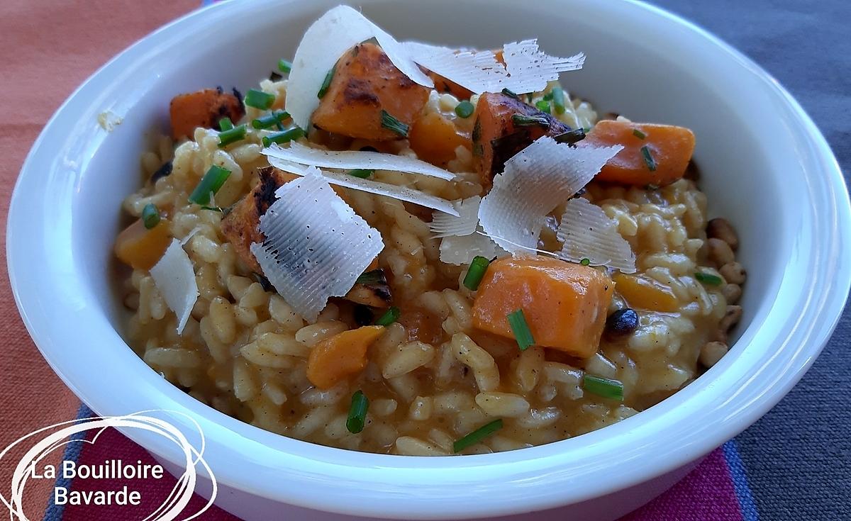 recette Risotto au potimarron et aux noisettes