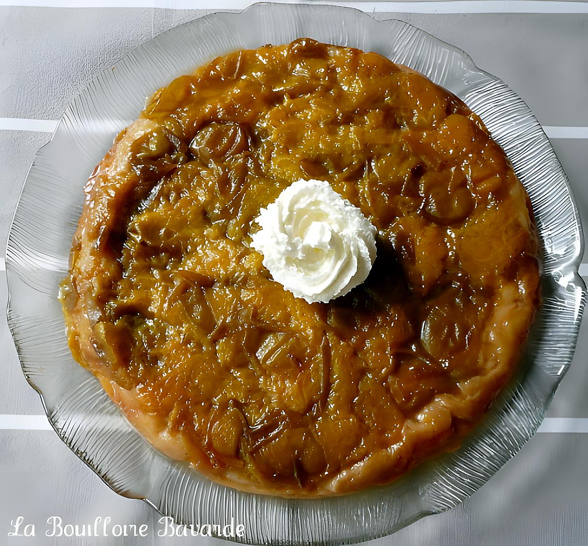 recette tatin de reines-claude arrosée d'eau de vie de prune