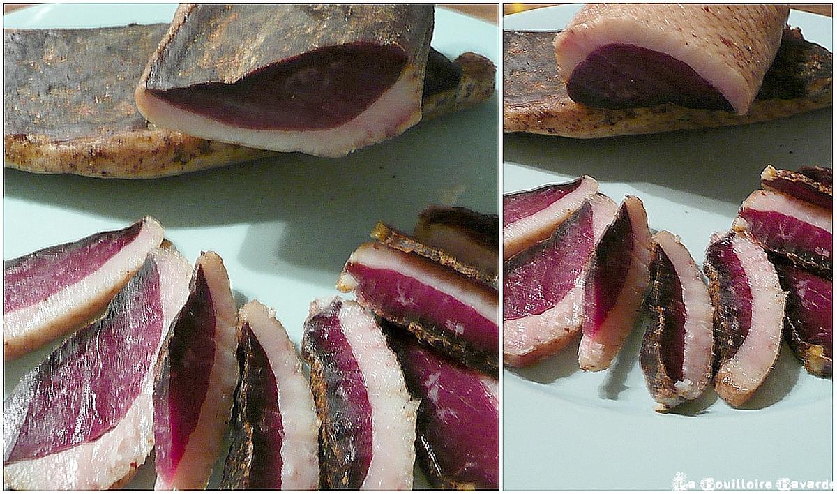 recette magrets de canard séchés maison sur salade d'endives au noix