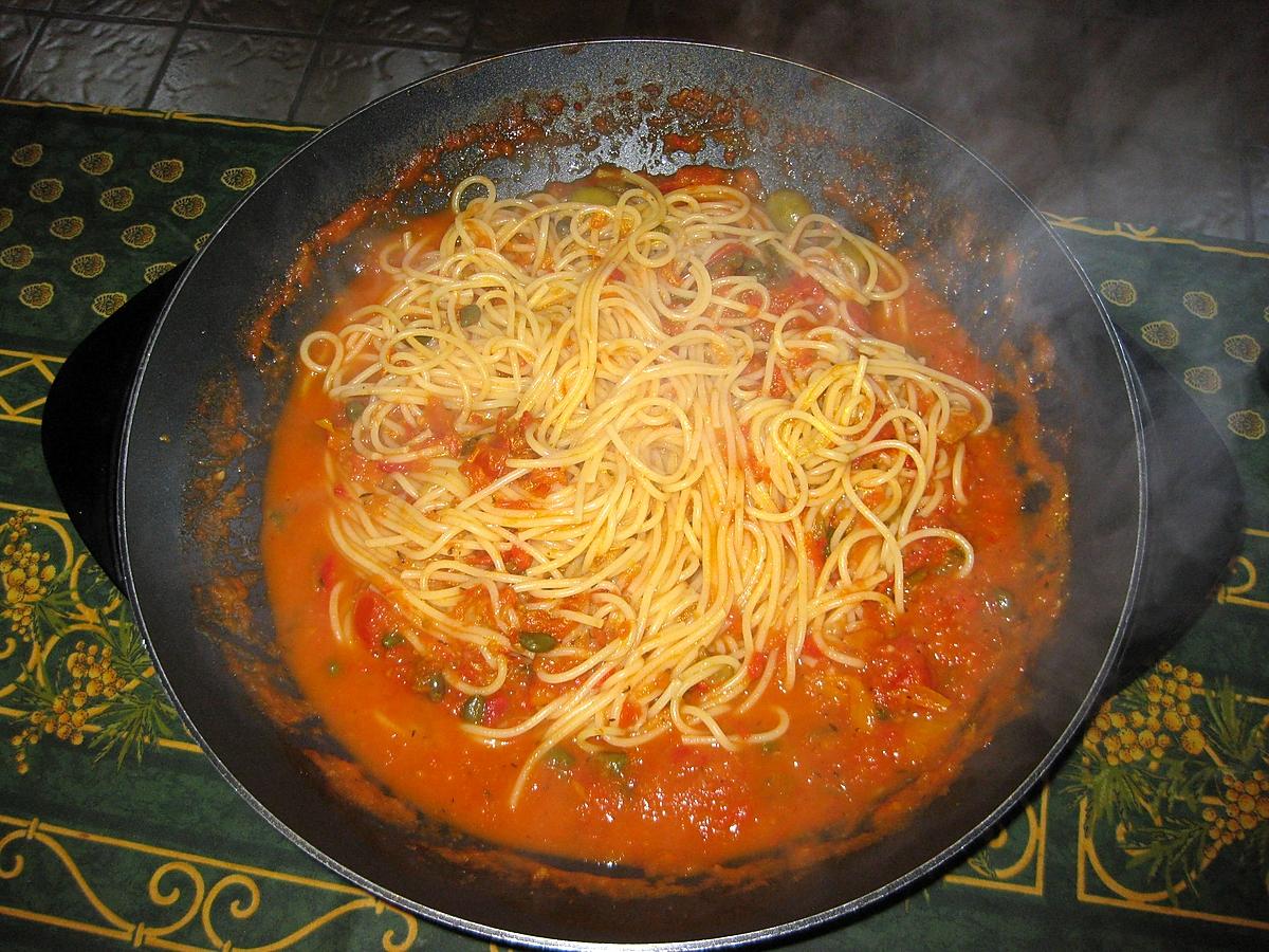 recette Spaghettis à la sicilienne