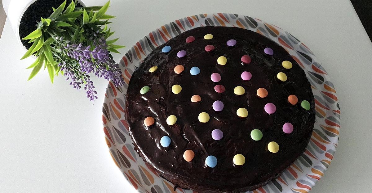 recette MOELLEUX AU CHOCOLAT ET SMARTIES