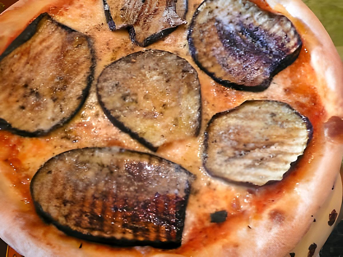 recette pizza au aubergine