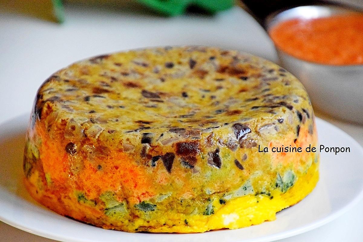 recette Le crespéou: le gâteau d'omelettes d'herbes et de légumes du sud, végétarien