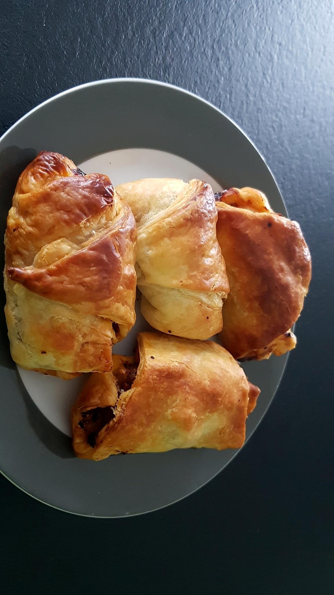 recette Croissant feuilleté à la viande hachée et carotte