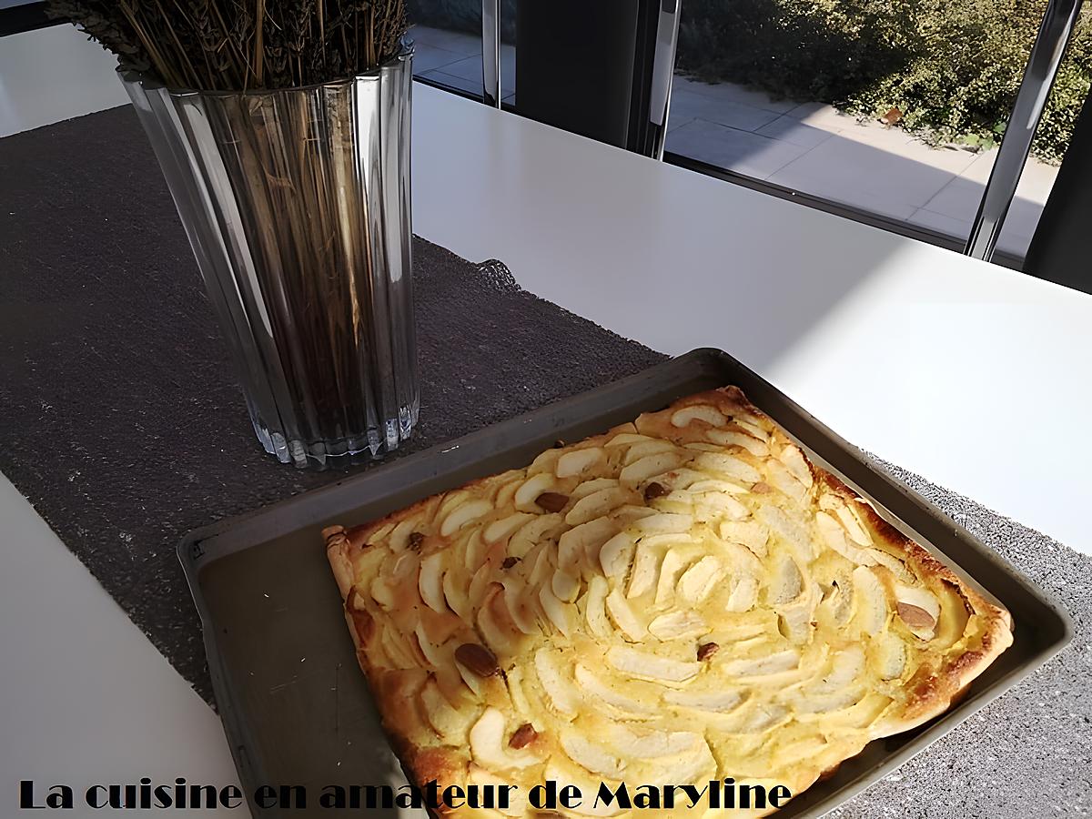 recette Tarte aux pommes à la crème d'amande