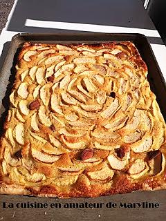 recette Tarte aux pommes à la crème d'amande