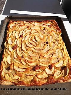 recette Tarte aux pommes à la crème d'amande