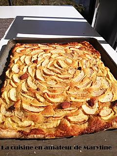 recette Tarte aux pommes à la crème d'amande