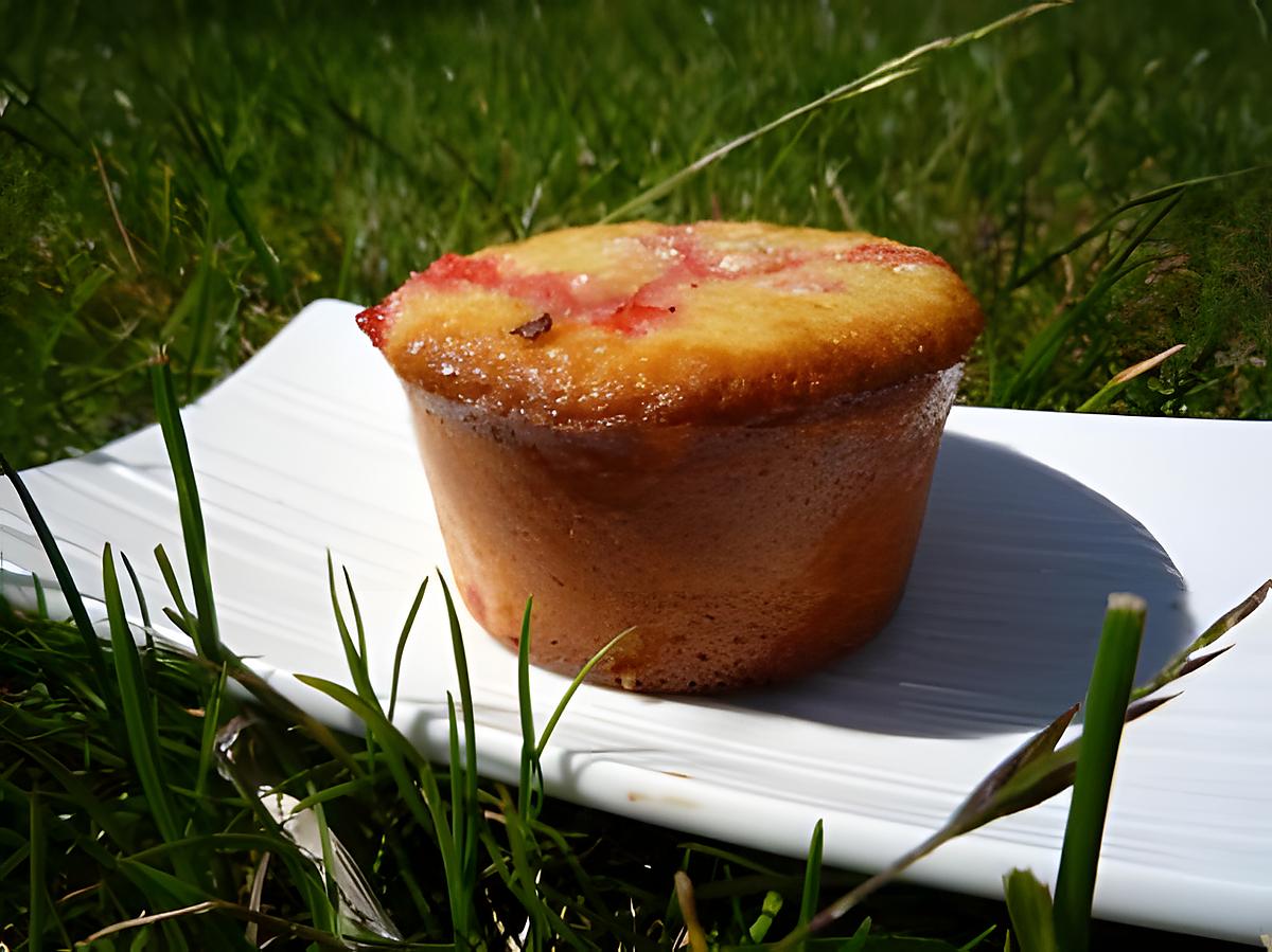 recette muffins aux fraises et à la menthe