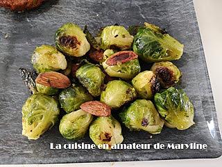 recette Choux de Bruxelles aux amandes