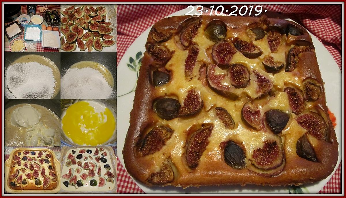 recette Clafoutis aux figues,crème fraiche.