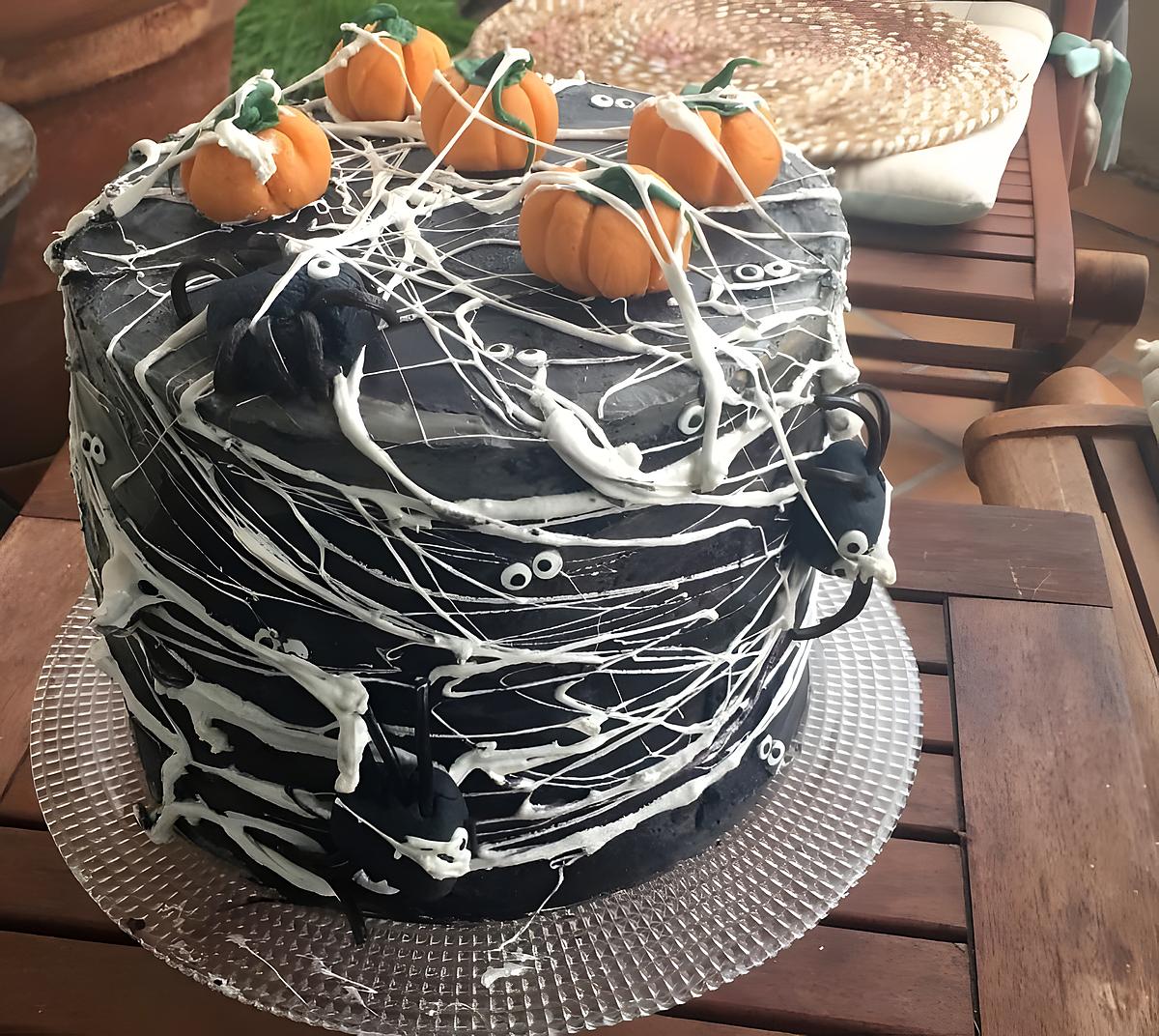 recette Halloween Spider Cake