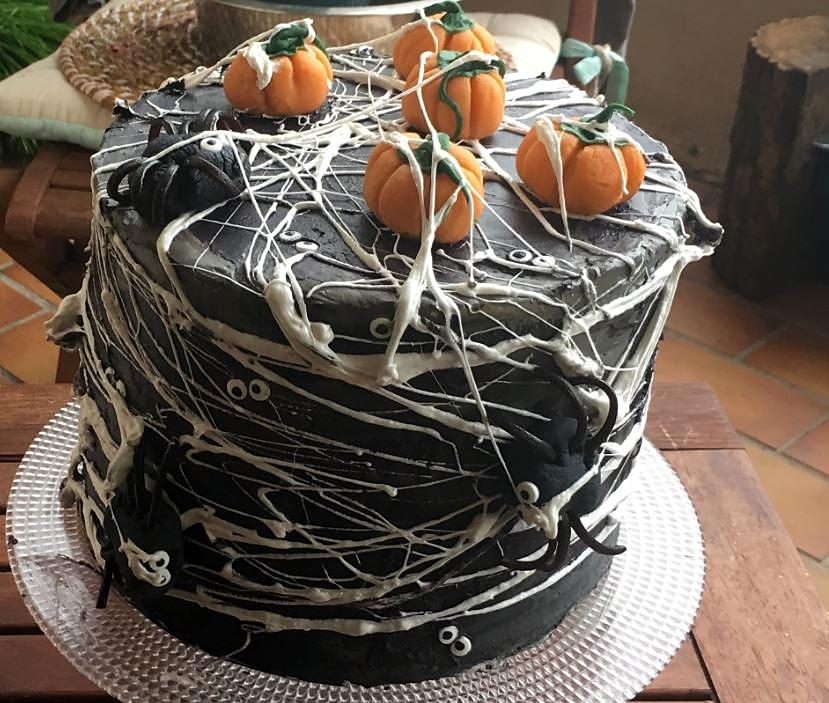 recette Halloween Spider Cake