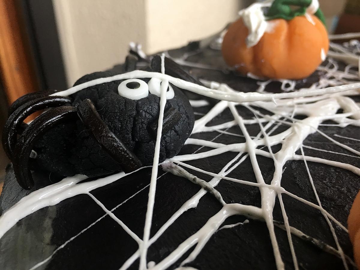 recette Halloween Spider Cake