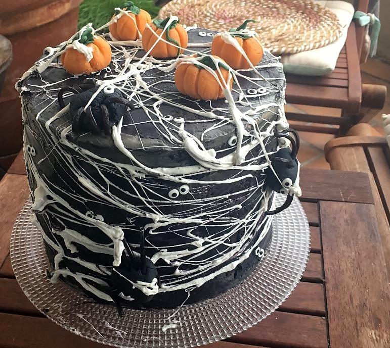 recette Halloween Spider Cake