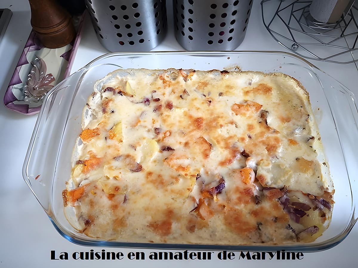 recette Gratin de potiron façon dauphinois