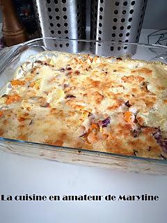 recette Gratin de potiron façon dauphinois