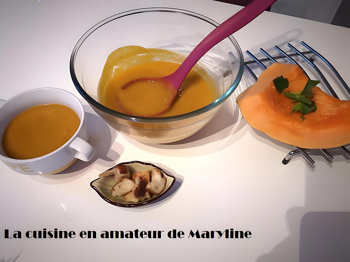 recette Soupe de potiron carottes