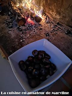 recette Marrons grillés au feu de bois