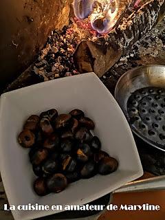recette Marrons grillés au feu de bois