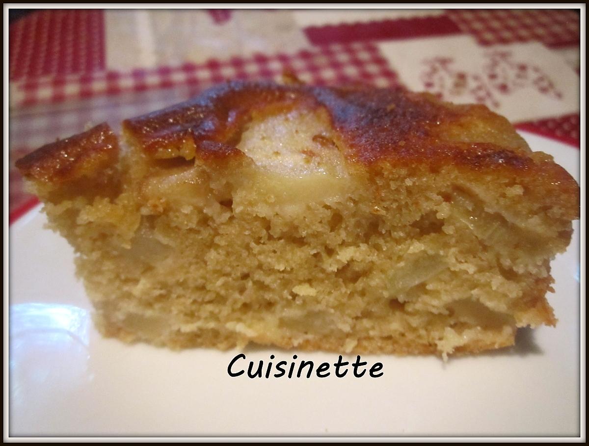 recette gâteau aux poires,crème fraiche.