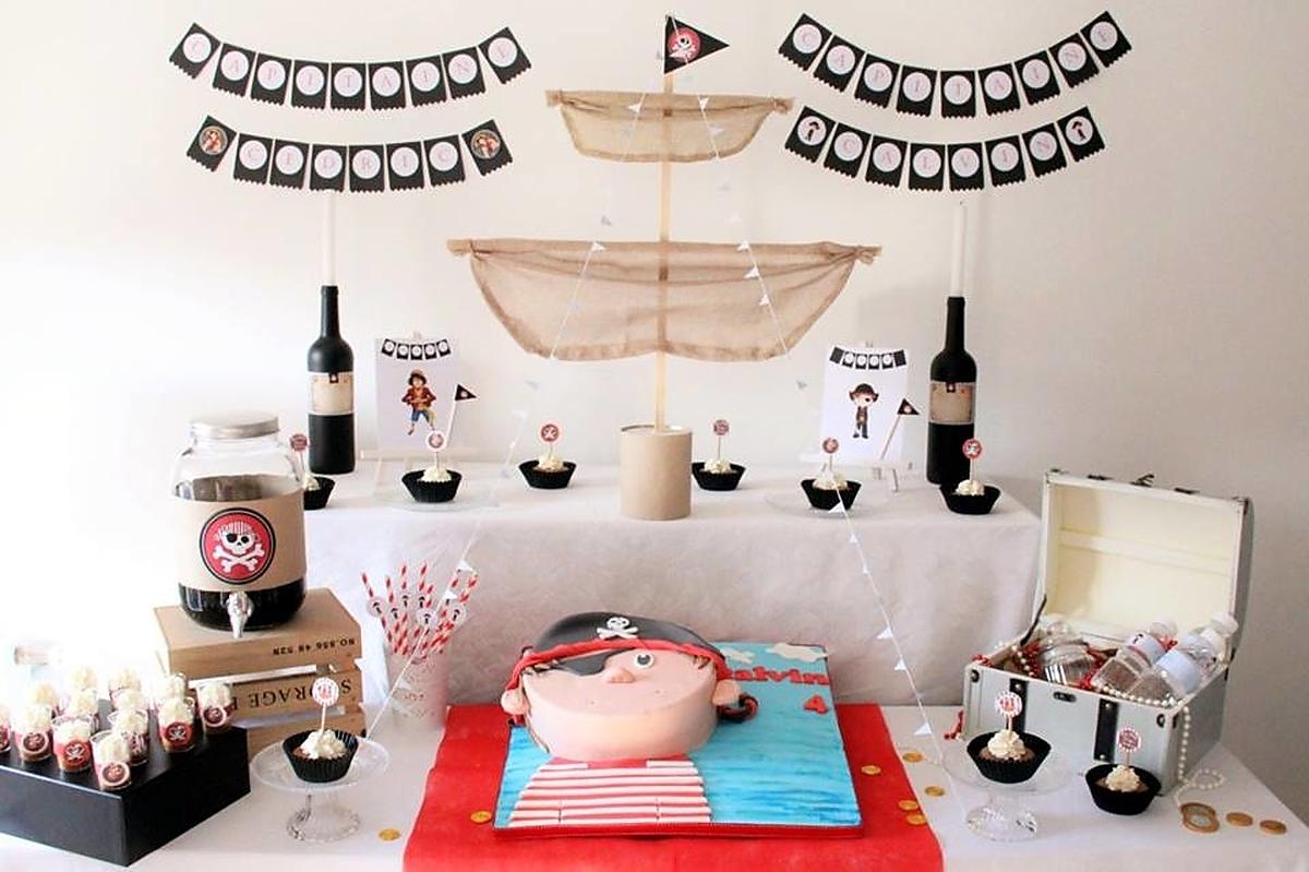 recette Buffet d'anniversaire sur le théme *Pirate* pour les 4ans de mon fils et les 40ans de mon mari