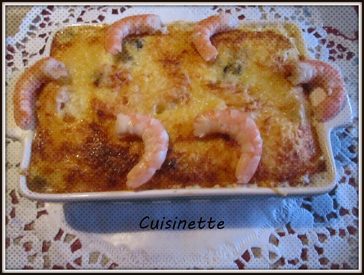 recette Quenelles de brochet aux moules,crevettes,gratinés.