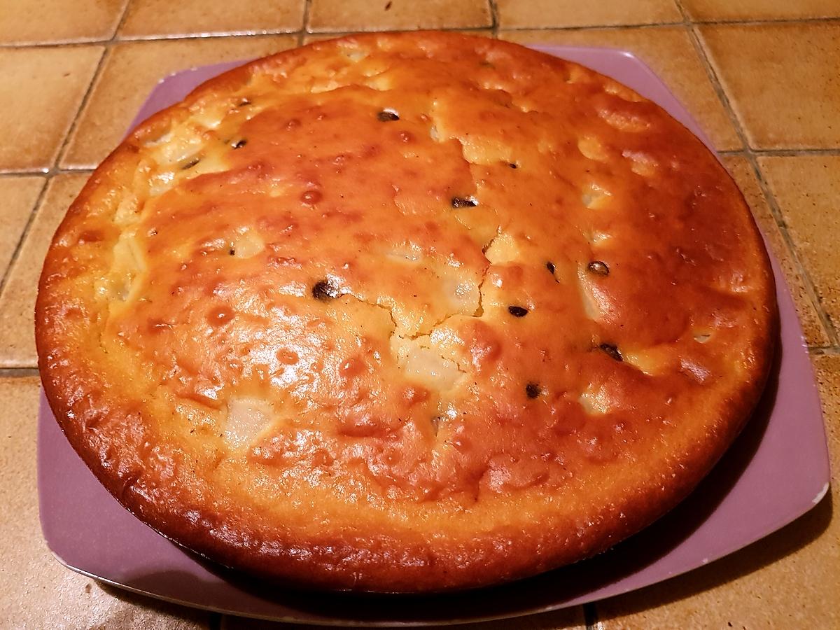 recette Gâteau poire chocolat