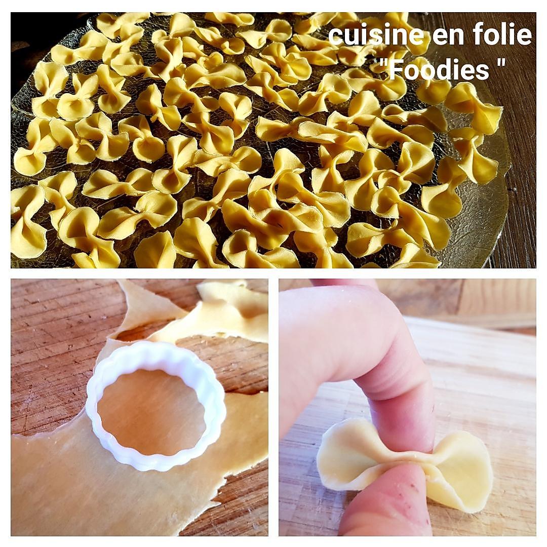 recette Pâtes papillons maison