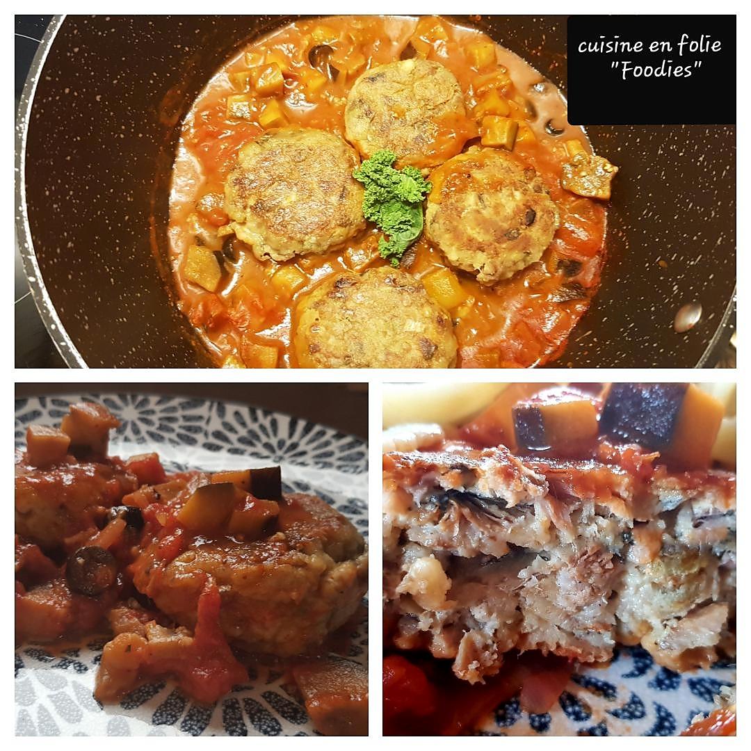 recette Boulettes de sardines à la sicilienne sauce aubergine câpres et anchois