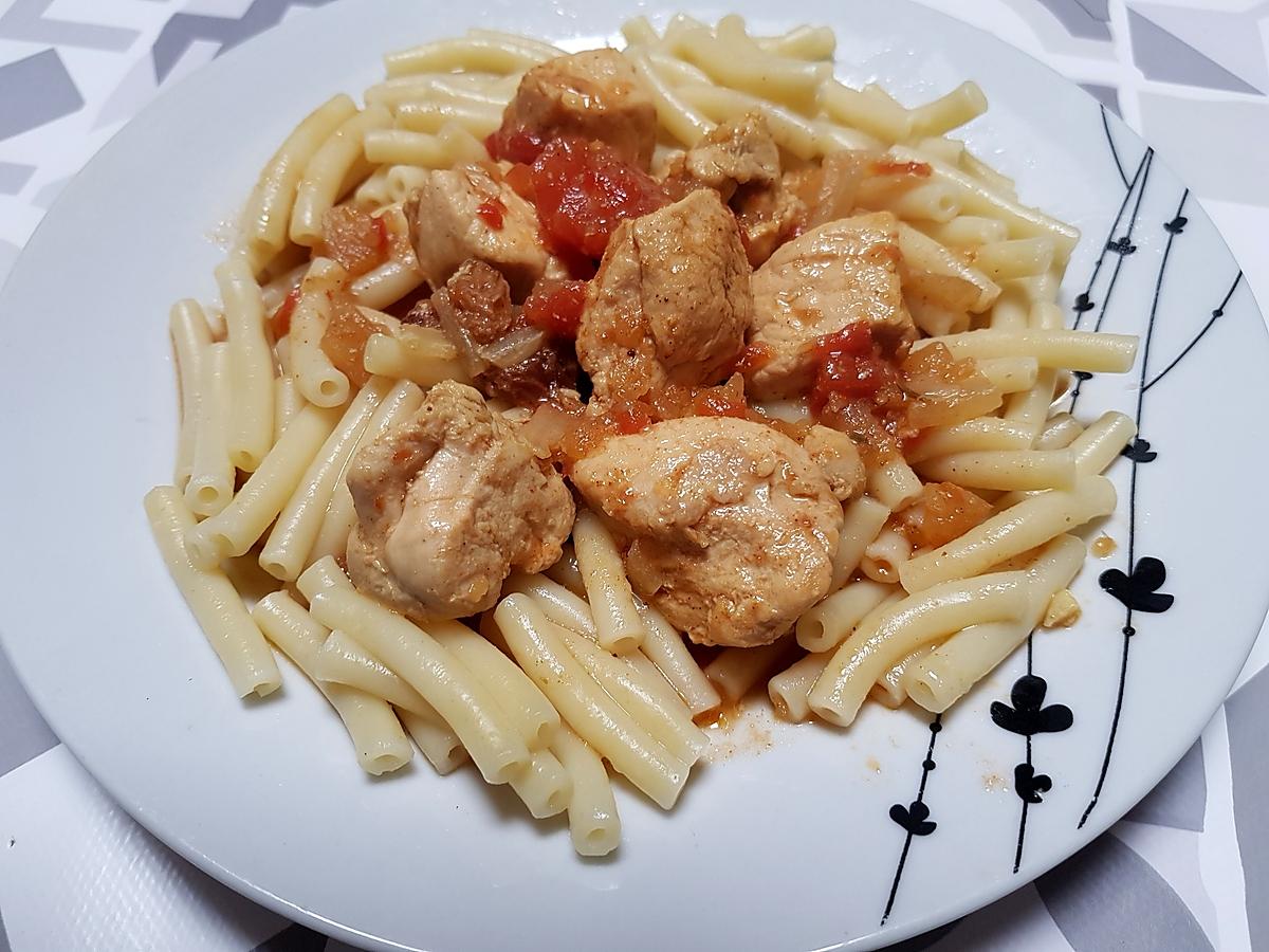 recette Poulet au massala