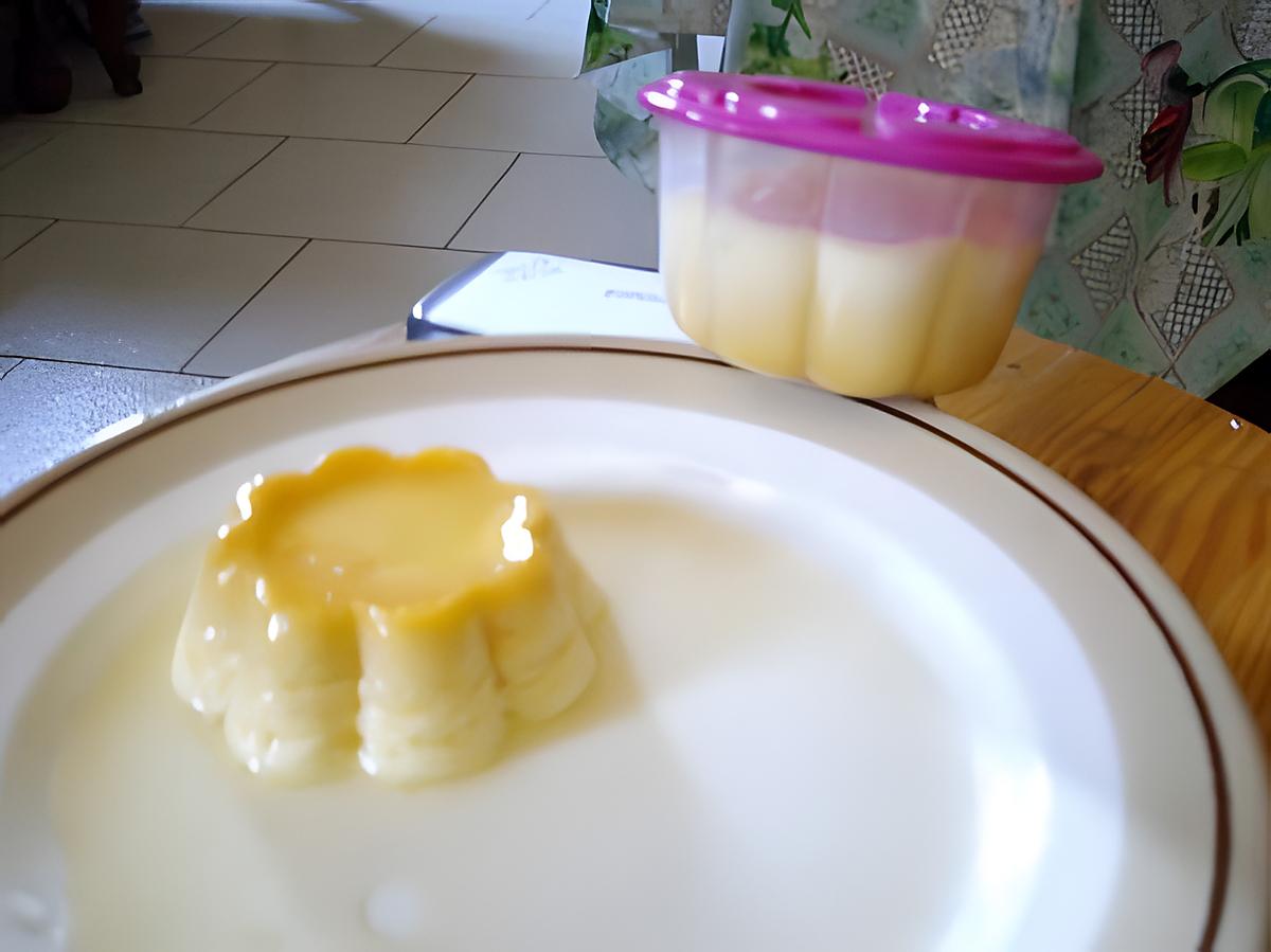 recette flan nappé de caramel cuit o micro onde