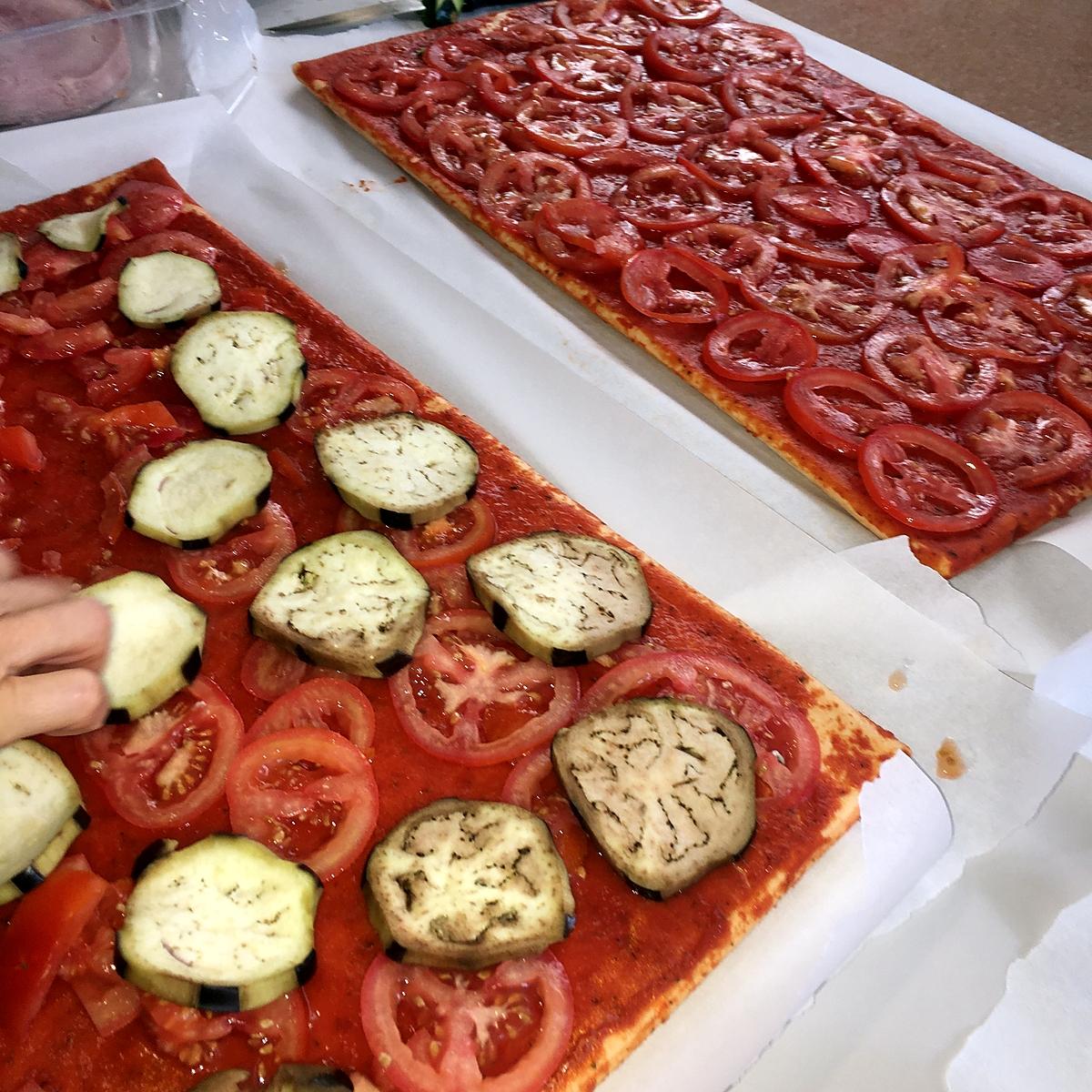 recette Pizza au trois légumes