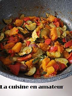 recette Poêlée de légumes potiron