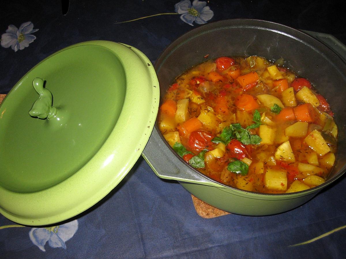 recette Cocotte de légumes façon tajine