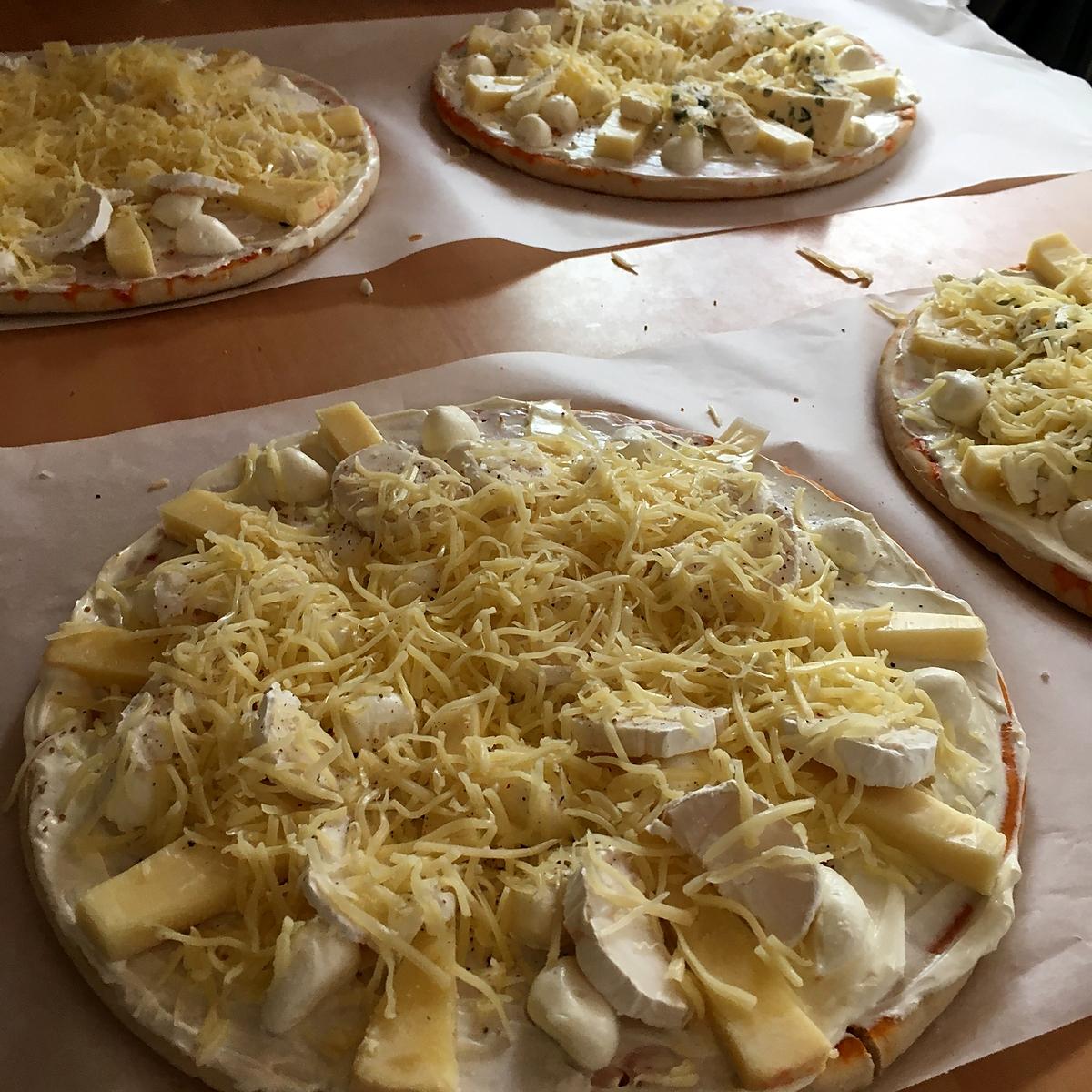 recette Pizzas aux fromages