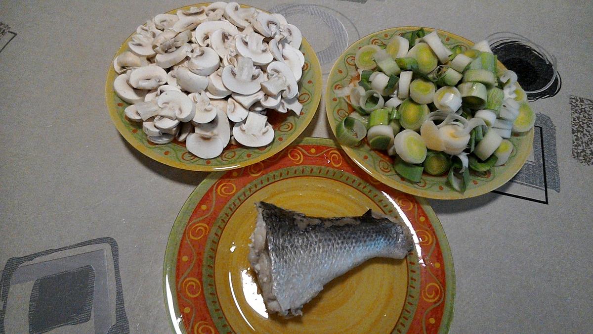 recette Gratin de poisson, champignons et poireaux