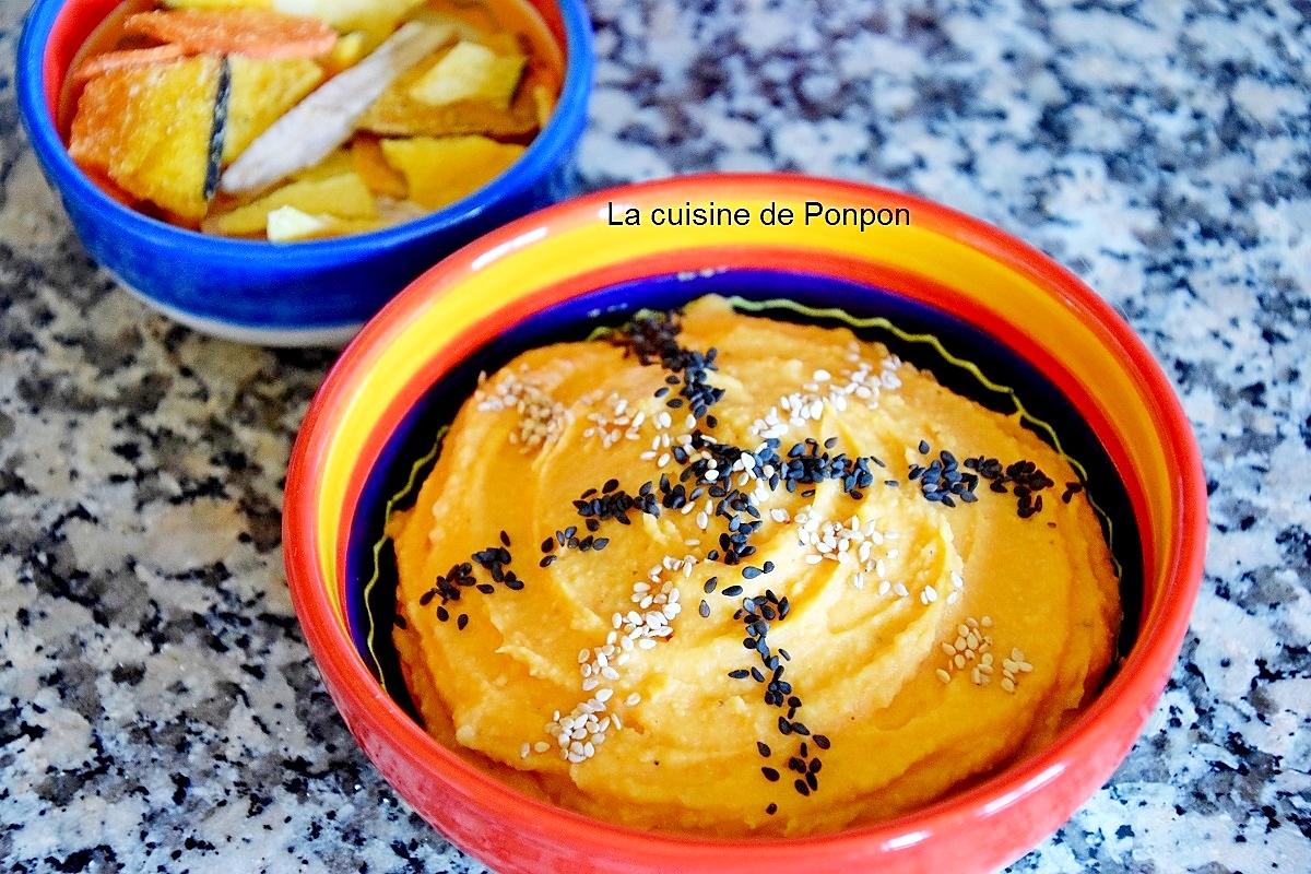 recette Houmous à la patate douce, vegan