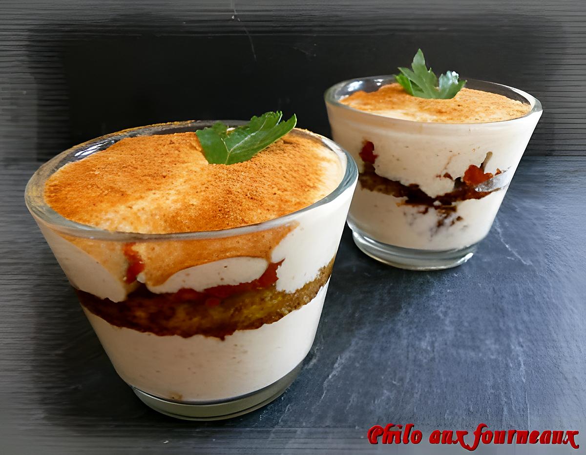 recette Tiramisu aux tomates confites