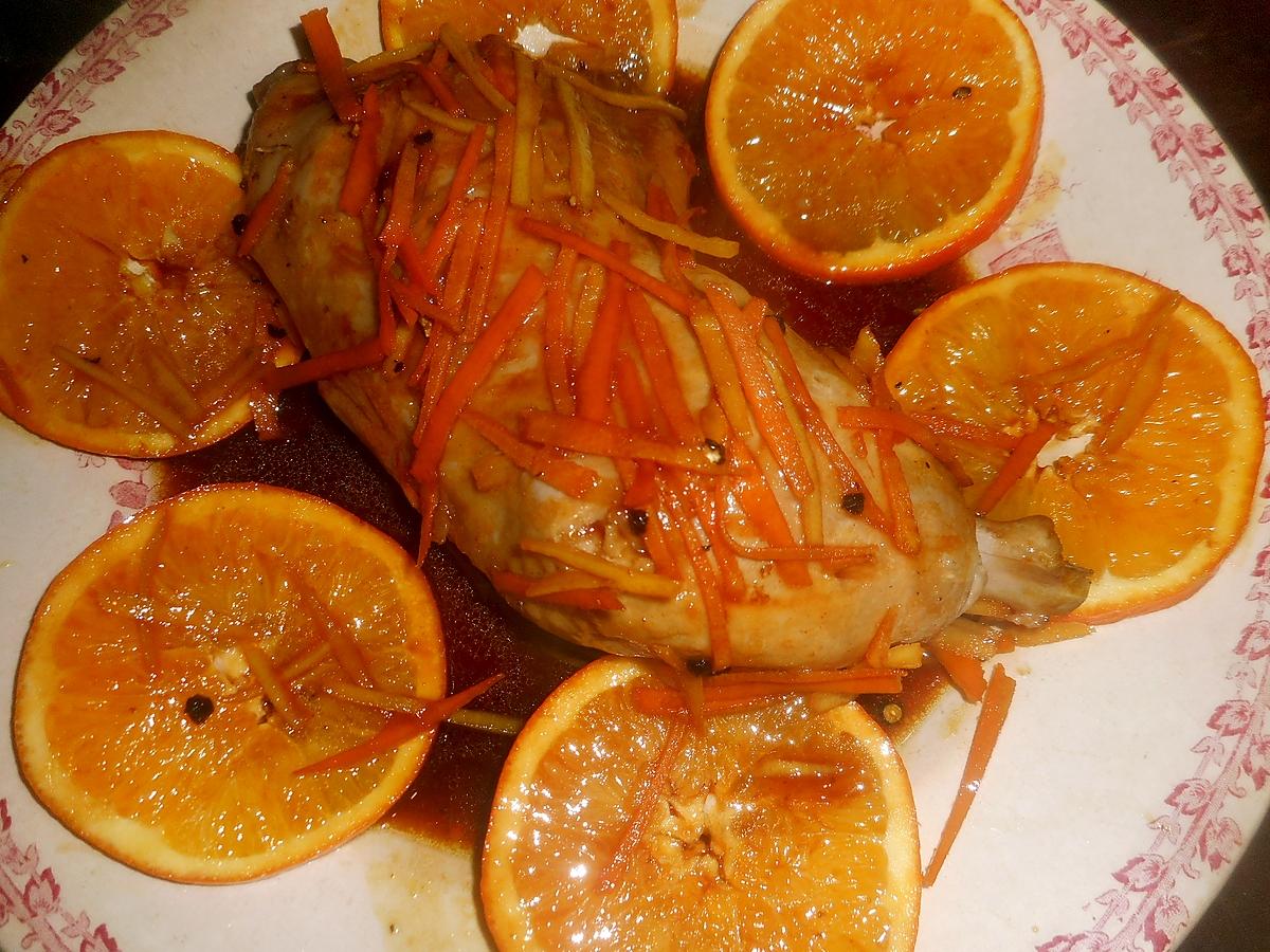 recette Cuisse de dinde à l orange