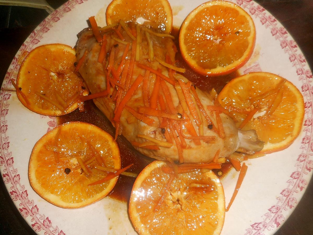 recette Cuisse de dinde à l orange