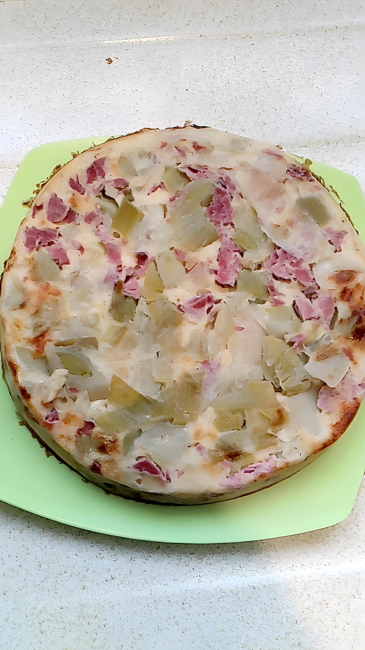 recette clafoutis poireaux jambon