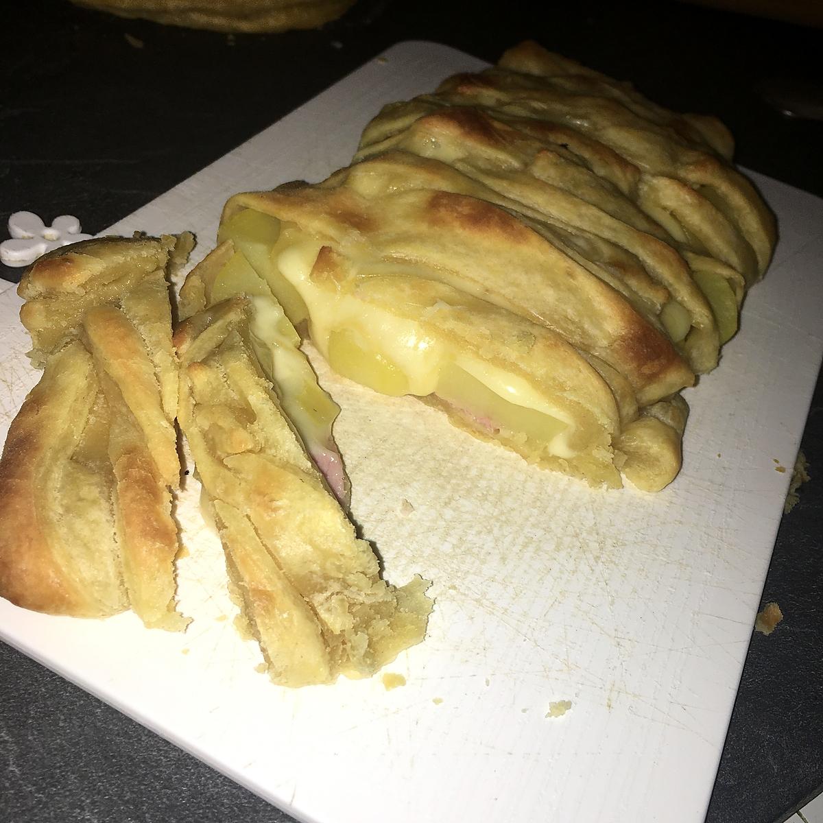 recette Tresse feuilleté a la raclette