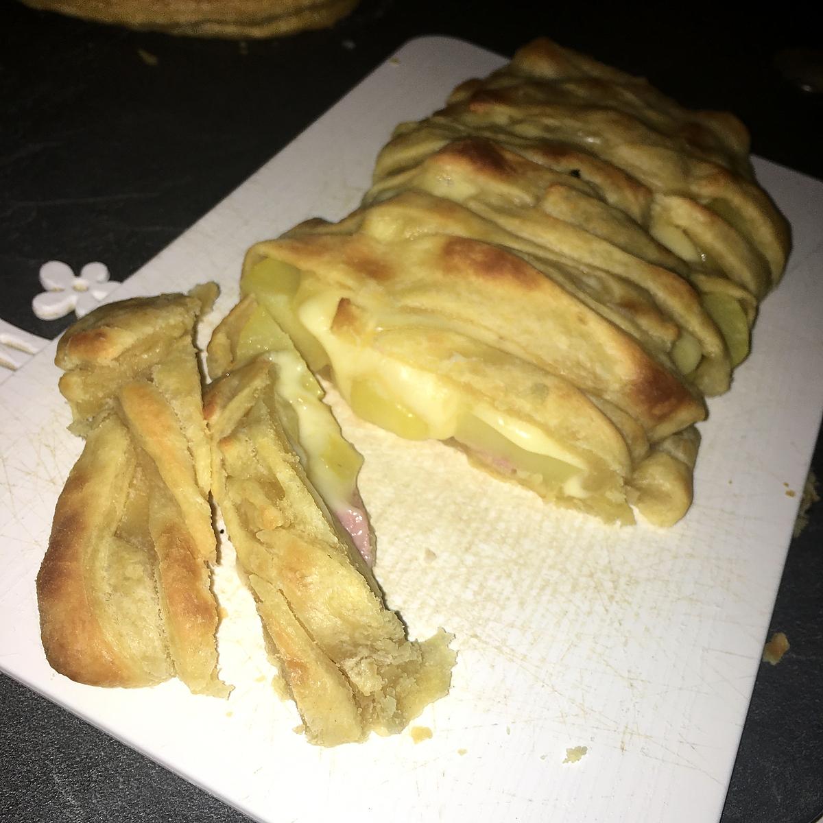 recette Tresse feuilleté a la raclette