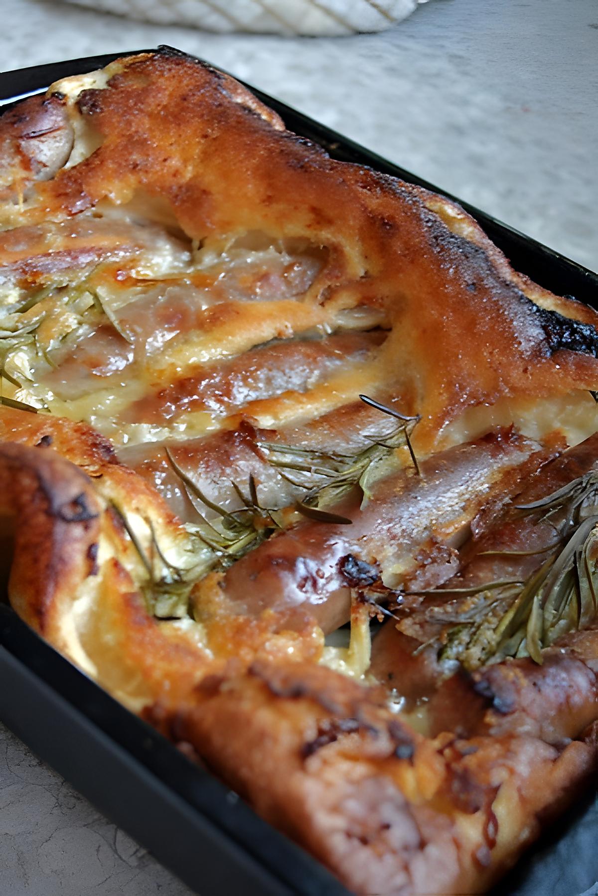 recette Toad in hole (recette typique anglaise) "Crapaud dans le trou"